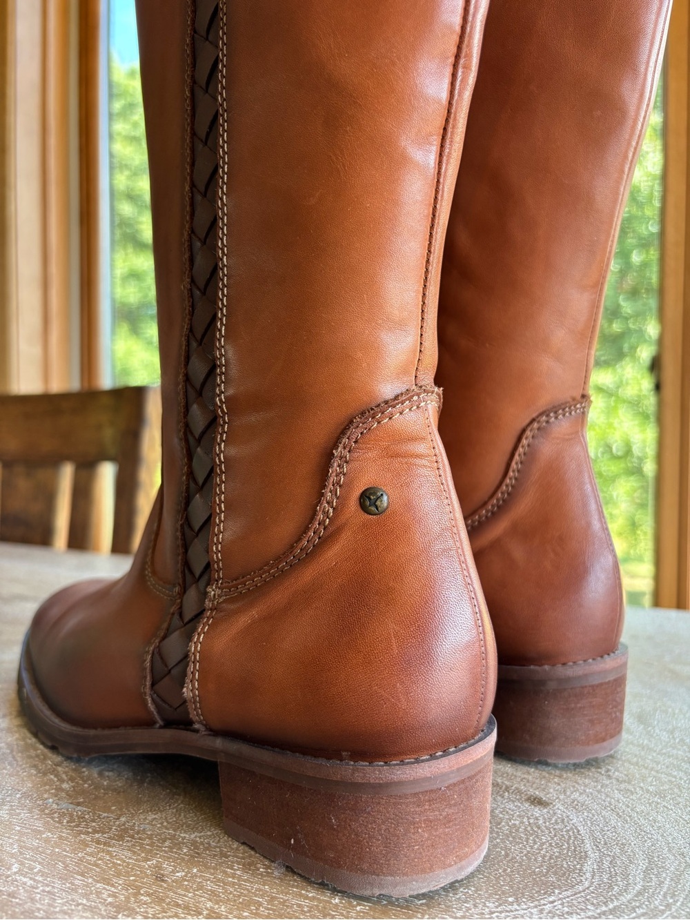 PIKOLINOS Women’s Tall Leather Boots - Chestnut Brown - Picture 5 of 9